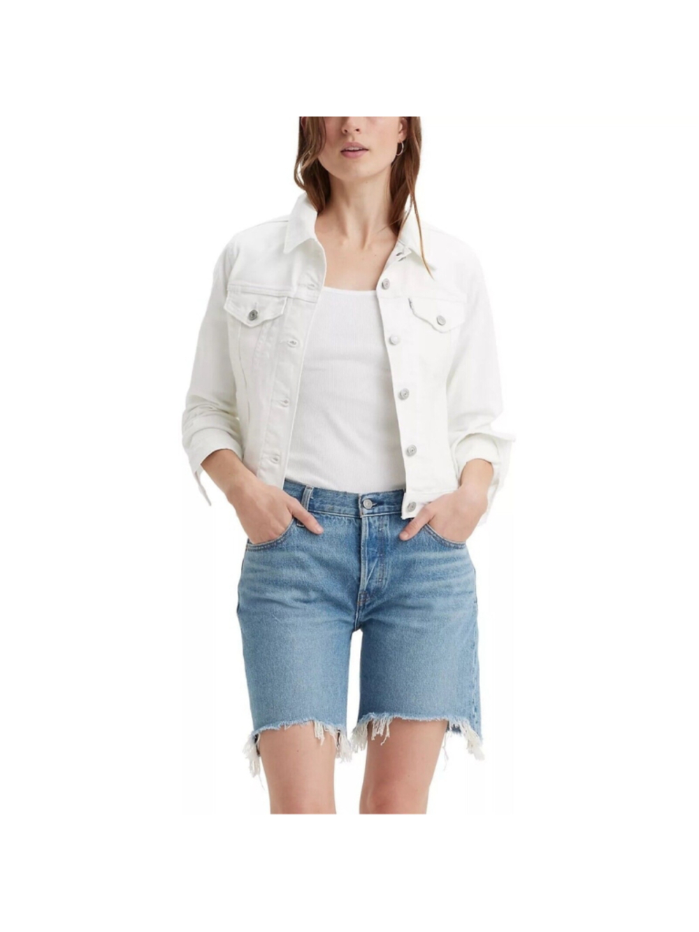 Levi’s Trucker jean Jacket Womens 1x Natural Cream